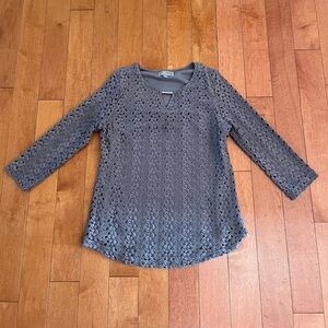 JM COLLECTION Petite medium Lace Blouse